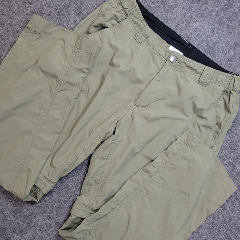 Columbia Pants Mens 32X30 Green Utility Silver Ridge Convertible Hiking Outdoor